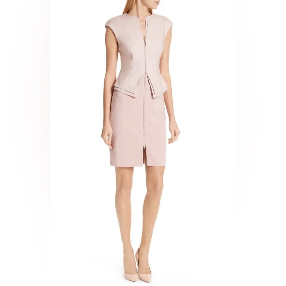 TED BAKER LONDON Kwyli Structured Peplum Body-Con Dress